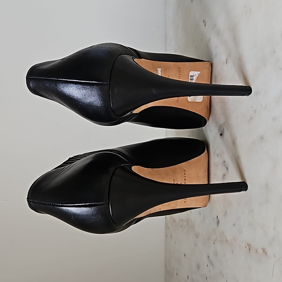 BRIAN ATWOOD: NWT black leather platform ankle boots - Picture 5 of 8